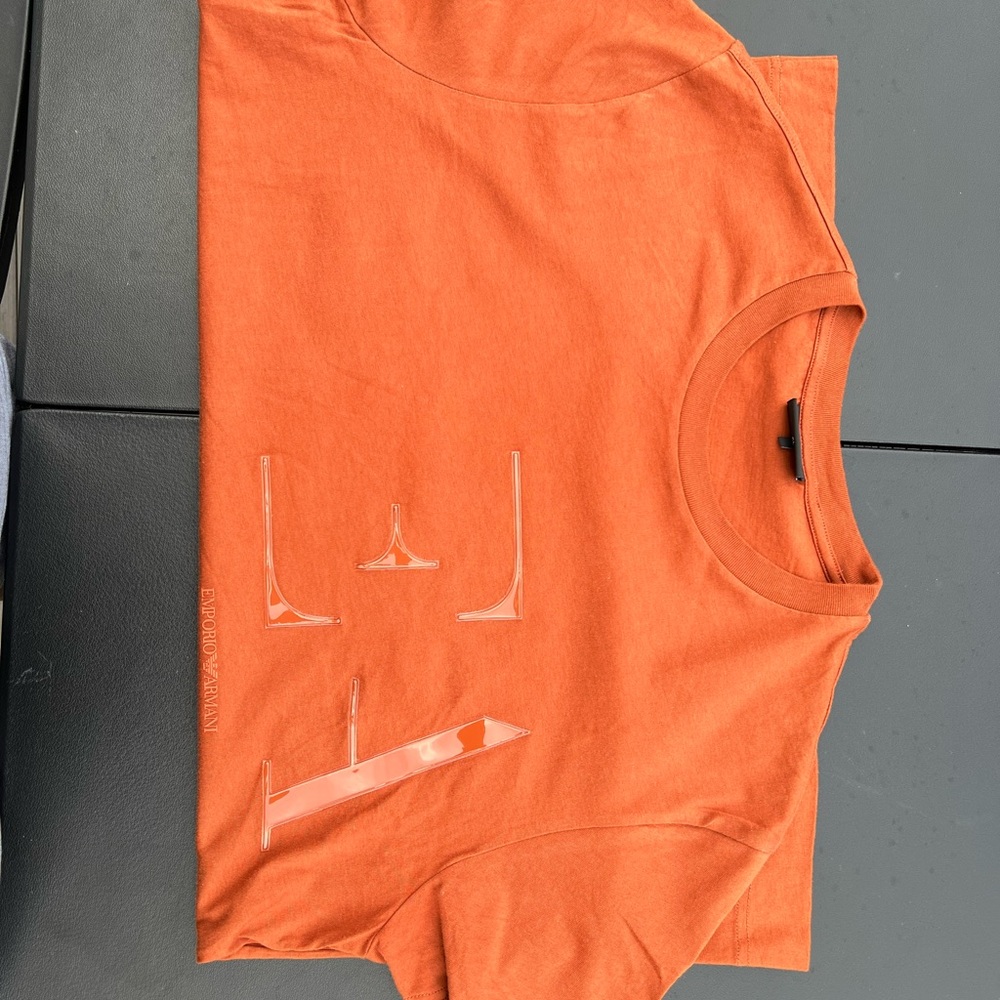Emporio Armani Orange Short Sleeve Tee